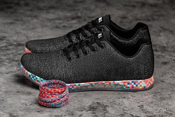 Black Nobull Heather Pixel Women's Trainers | CA N1923W